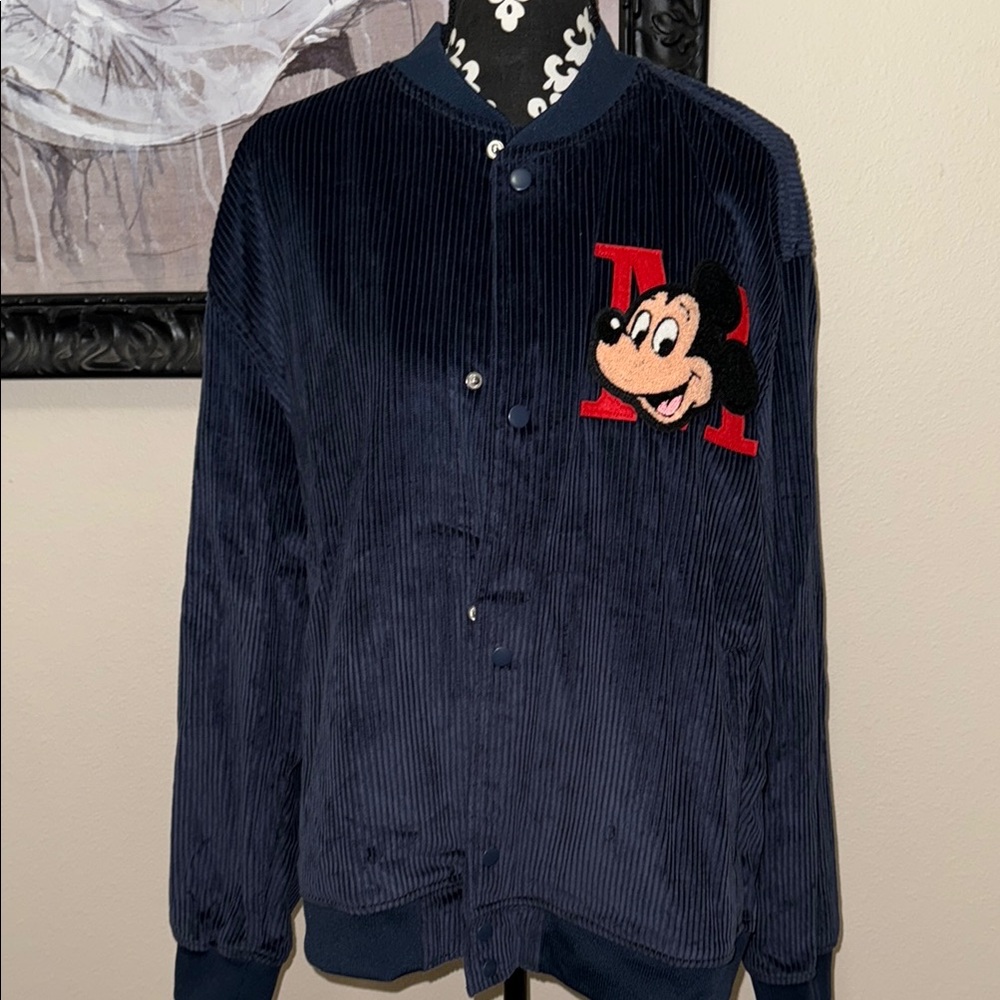 Disney Navy Corduroy Jacket with Mickey Patch